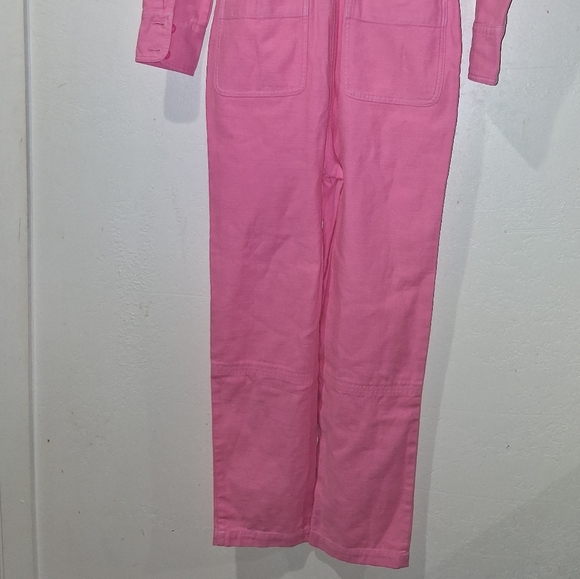 J.CREW Garment Dyed Denim Pink Jumpsuit - Picture 12 of 12